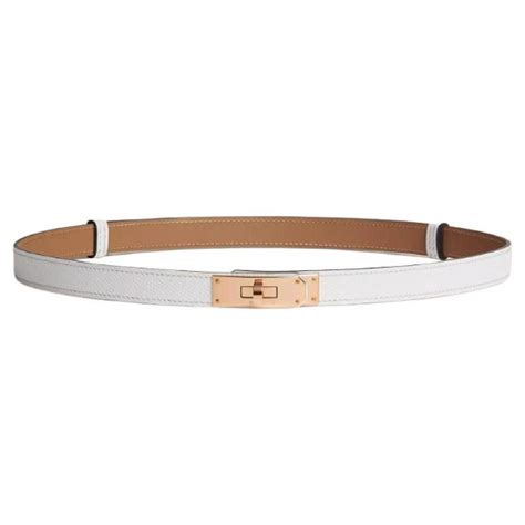 hermes white kelly belt|Hermes kelly belt with pouch.